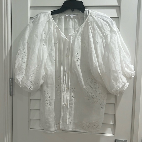 Frame eyelet blouse size L - Picture 1 of 2